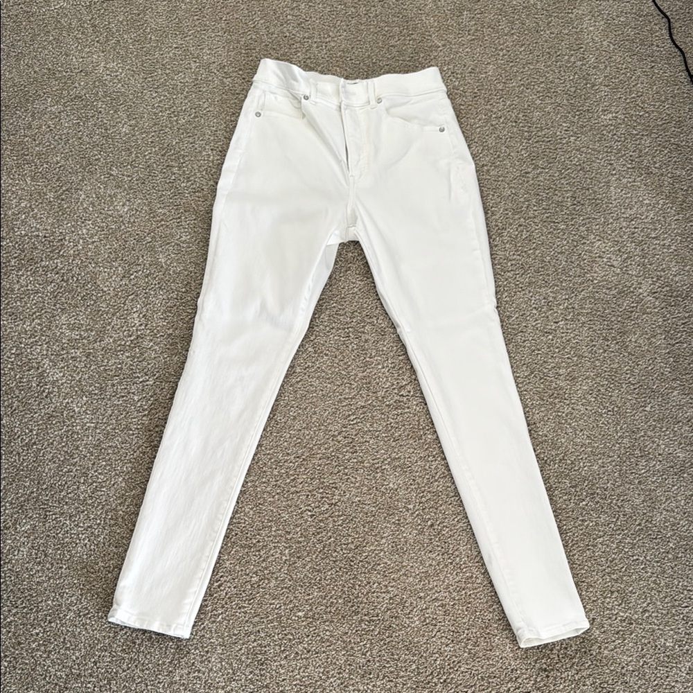 Women's White Jeans - Express - Size 8